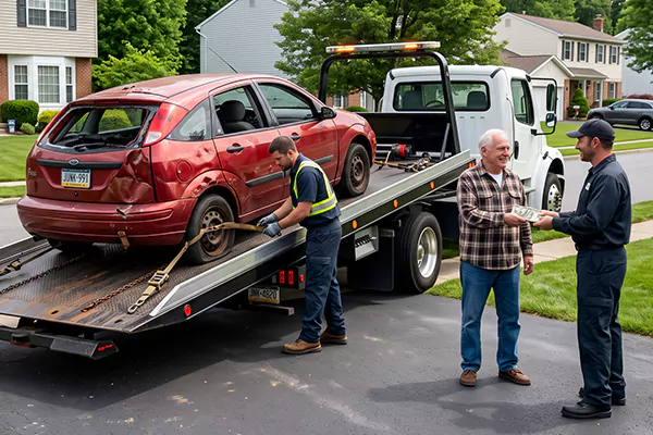 Salvage Car Pick Up in Cleveland, OH