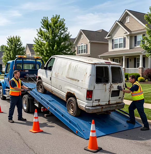 Trusted junk van removal service in Cleveland, OH