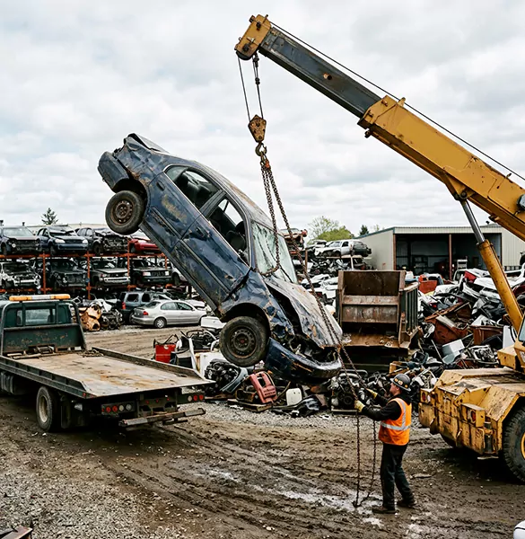 Trusted salvage car removal service in Cleveland, OH
