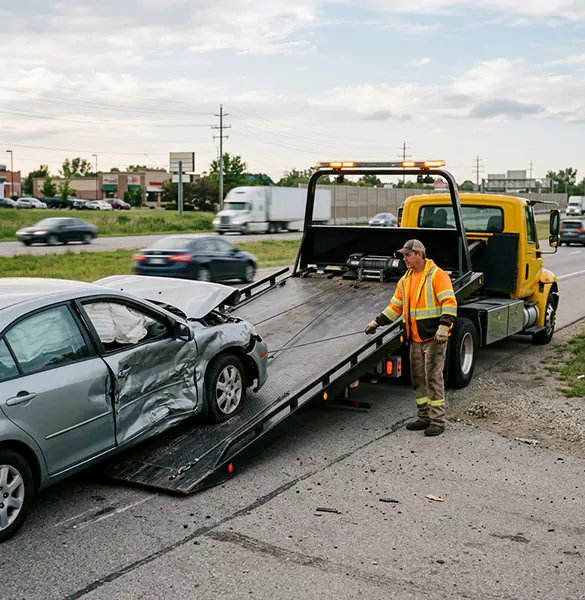 Trusted wrecked car removal service in Cleveland, OH