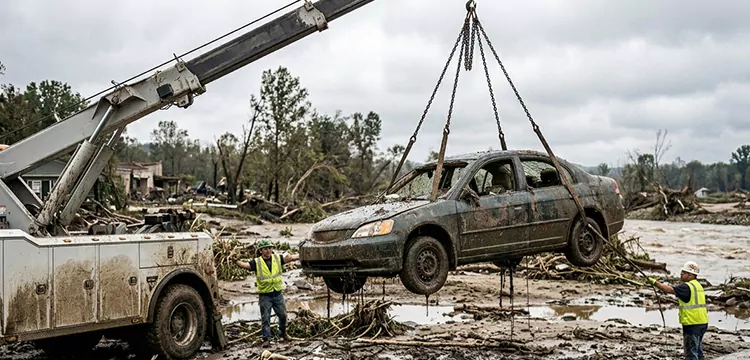 Flood Damaged Car Removal for Cash in Cleveland 