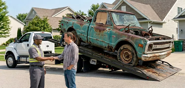 Non-Running Junk Truck Removal in Cleveland