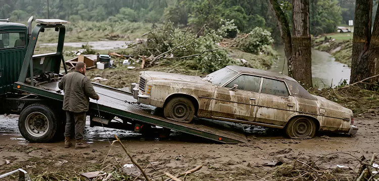 Flood-Damaged Junk Car Disposal in Cleveland